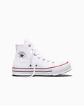 Kids Canvas Platform High Top Sneaker - Black - White/Garnet/Navy