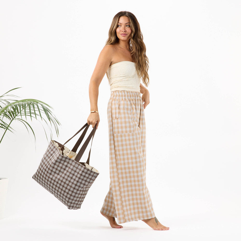 Reversible Open Top Tote - Hibiscus