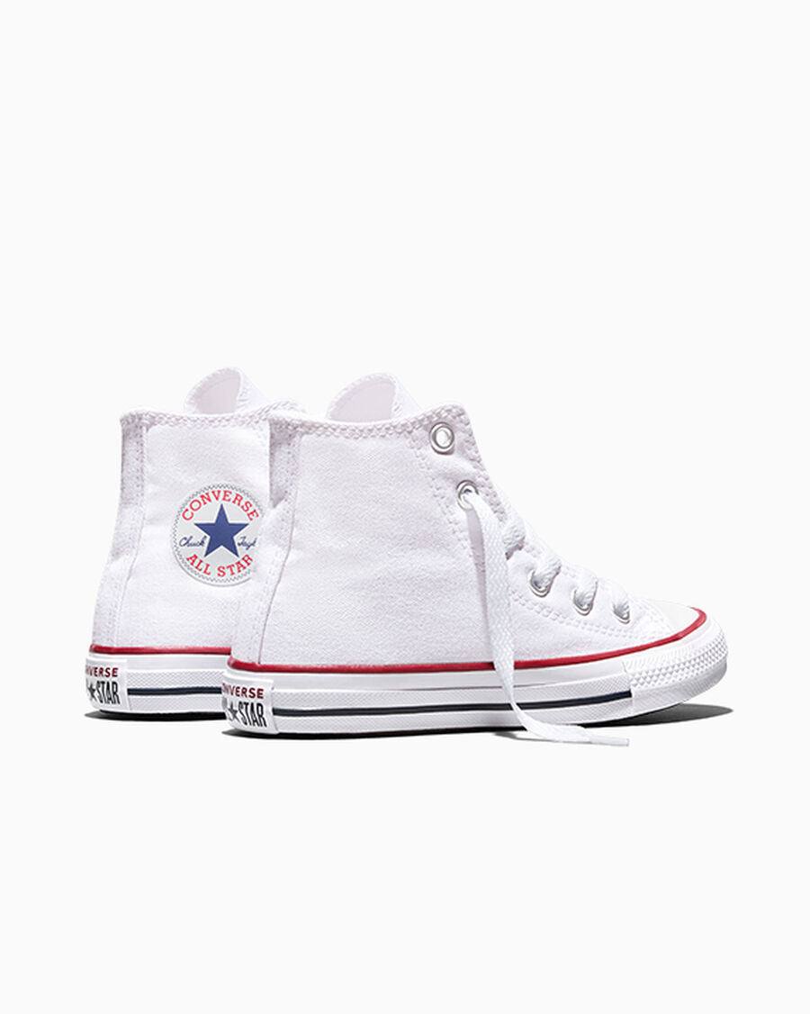 Kids Canvas High-Top Sneaker - Multiple Colors - Optical White