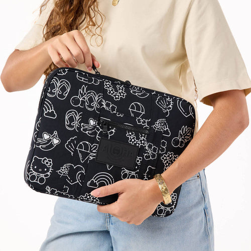 13-Inch Ripstop Nylon Laptop Sleeve - Icon Print