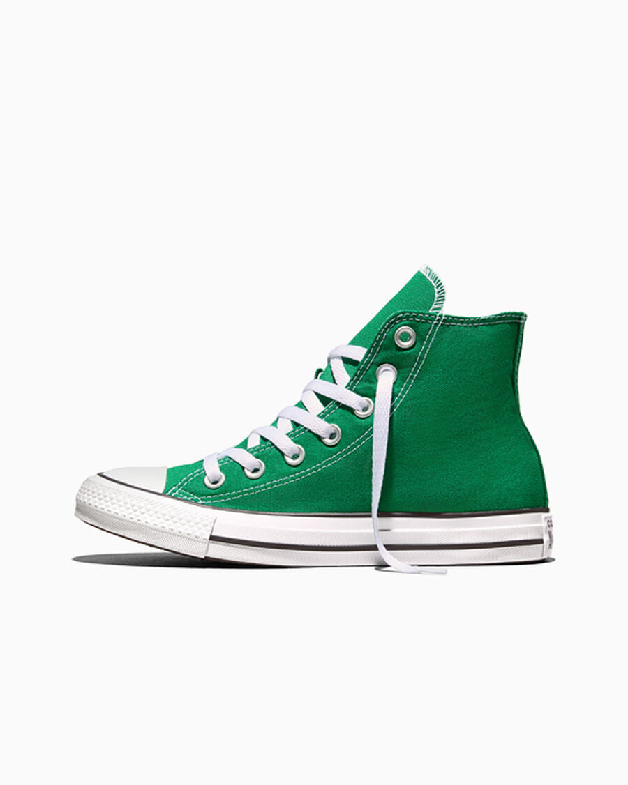 Canvas High-Top Sneaker - Multiple Colors - Amazon Green/White/White