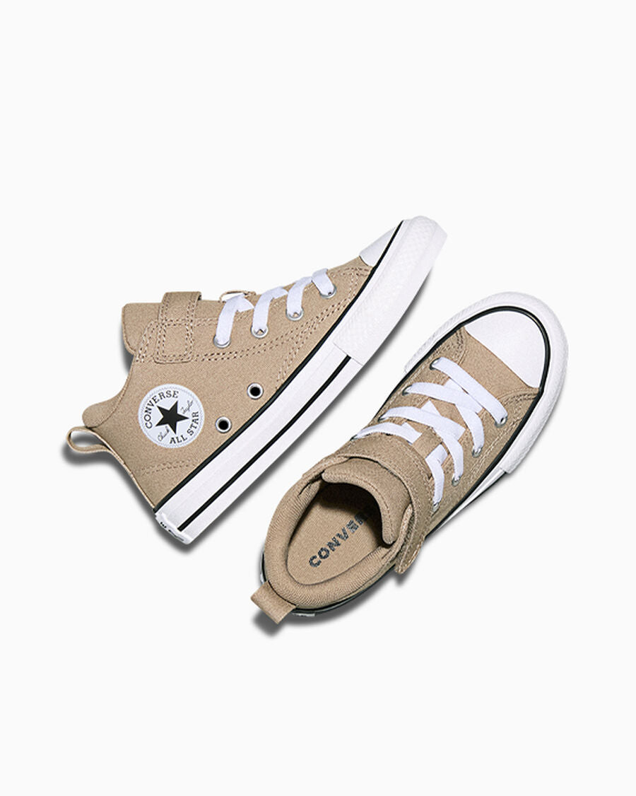Canvas Easy-On Mid-Top Sneaker - Vintage Cargo/White/Black