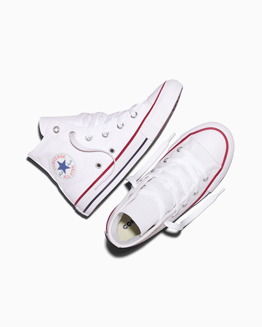 Kids Canvas High-Top Sneaker - Multiple Colors - Optical White