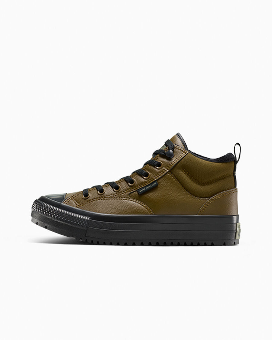 Water-Repellent Fleece-Lined Mid Boot - Surplus Olive/Black
