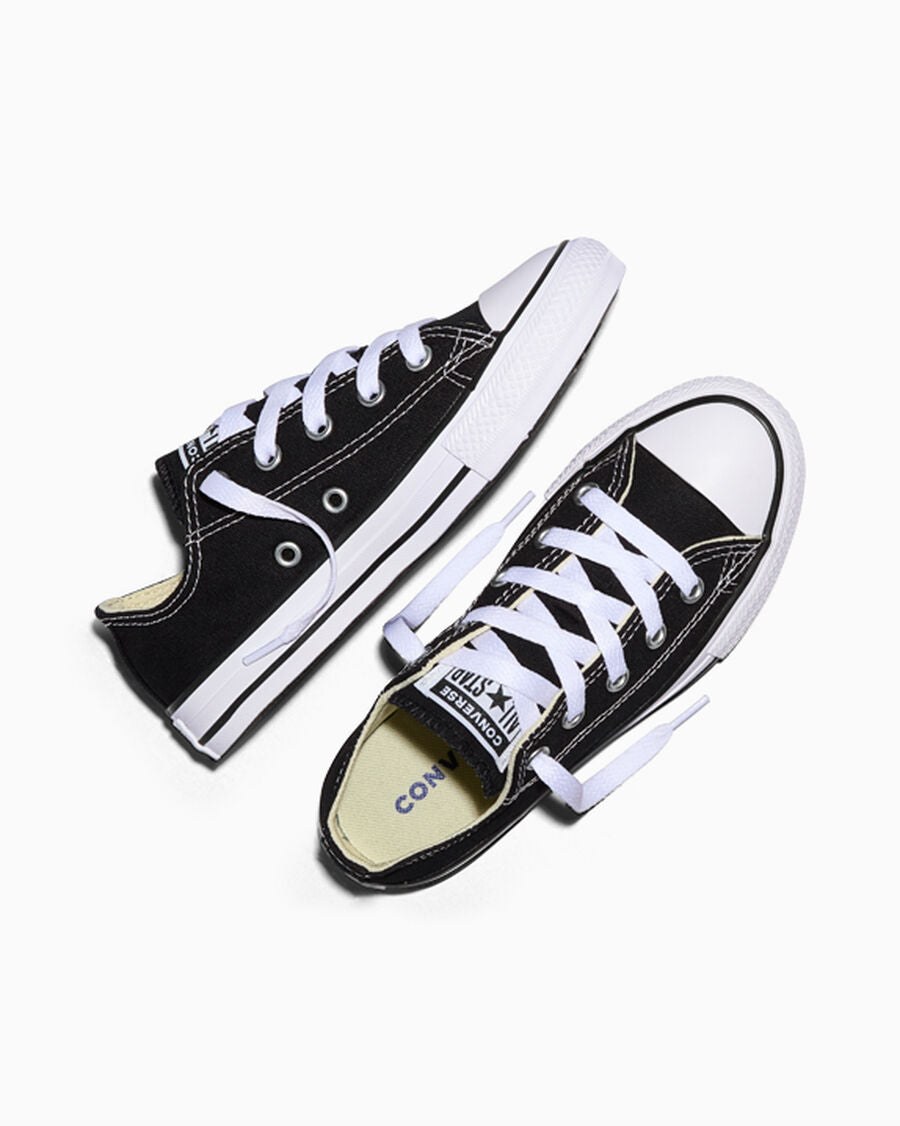 Kids Canvas Low-Top Sneaker - Multiple Colors - Black