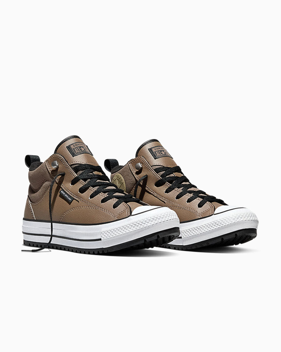 Water-Repellent Mid-Top Boot - Taupe/Black/White
