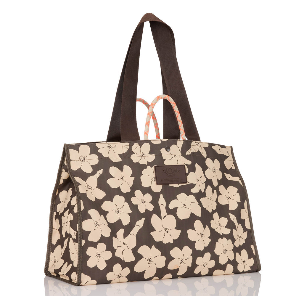 Waterproof PVC Carryall Tote - Floral