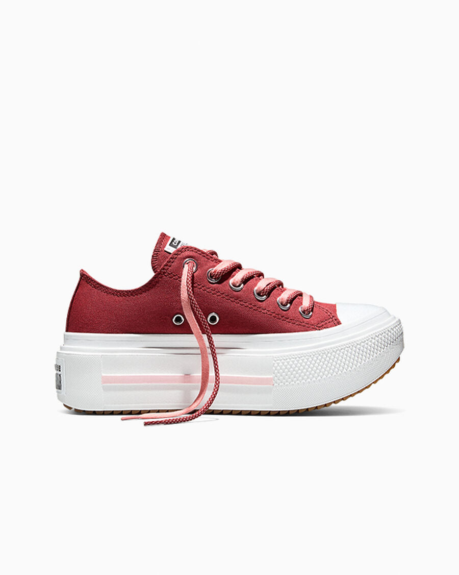 Canvas Platform Low Top Sneaker - Double Lace
