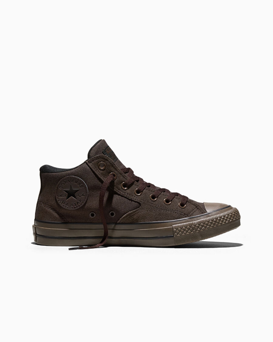 Canvas And Suede Mid Top Sneaker - Fresh Brew/Black/Brown