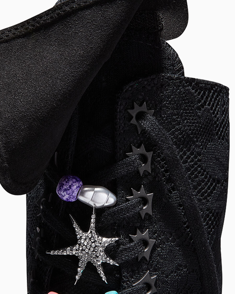 Floral Lace Knee High Sneaker