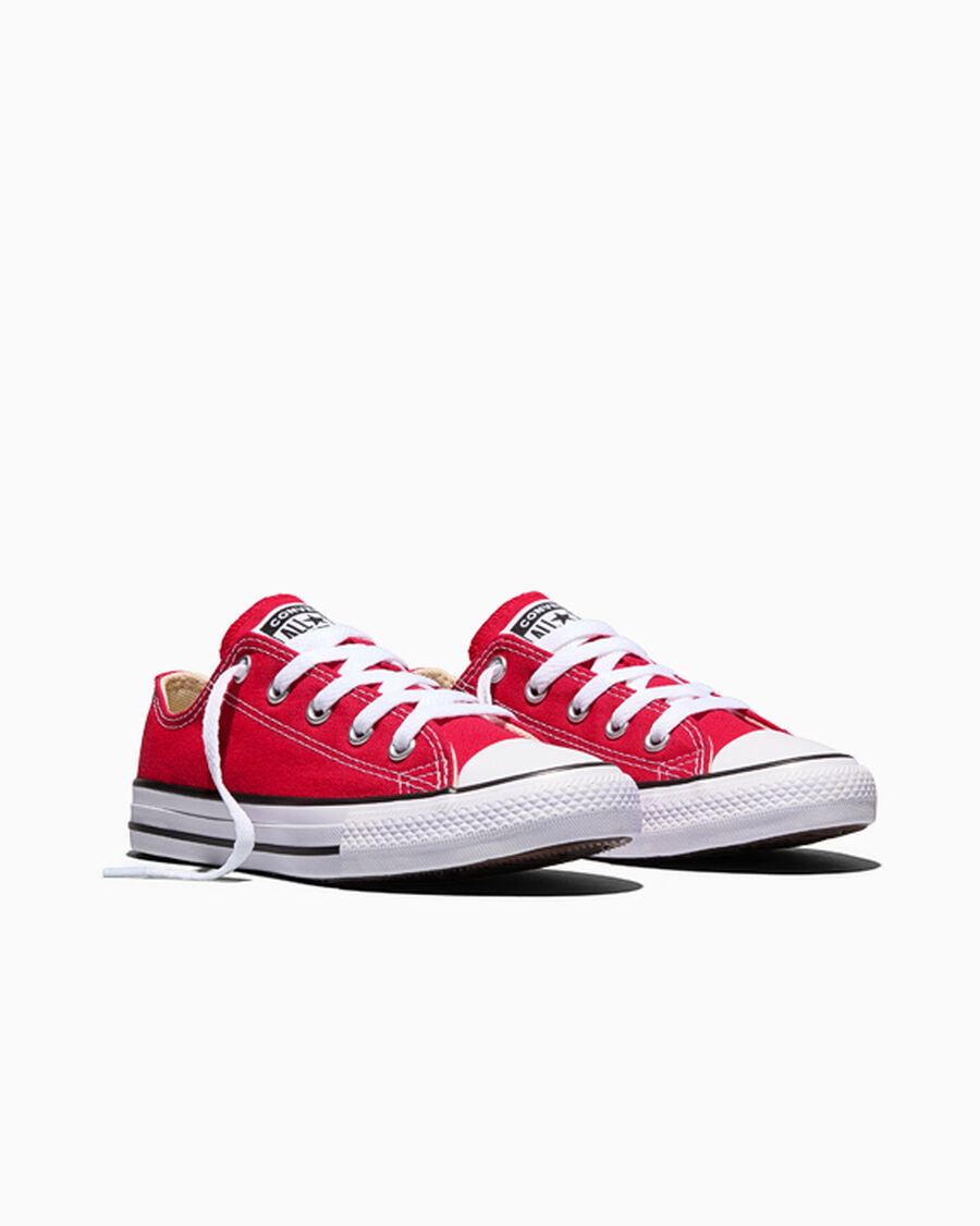 Kids Canvas Low-Top Sneaker - Multiple Colors - Red