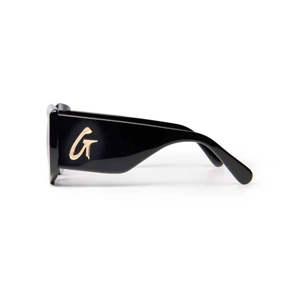 Oversized Butterfly Sunglasses - Black