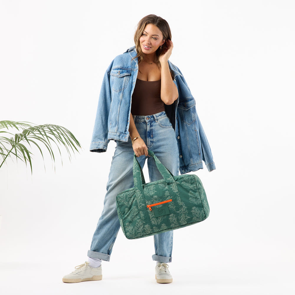 Ripstop Nylon Weekender Bag - Botanical