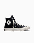 Heavyweight Canvas High Top Sneaker - Black - Black/Black/Egret