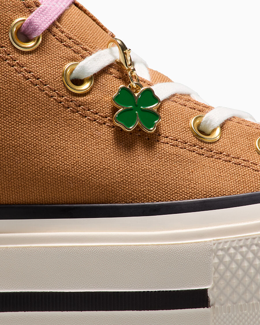 Canvas Platform High Top Sneaker - Charms