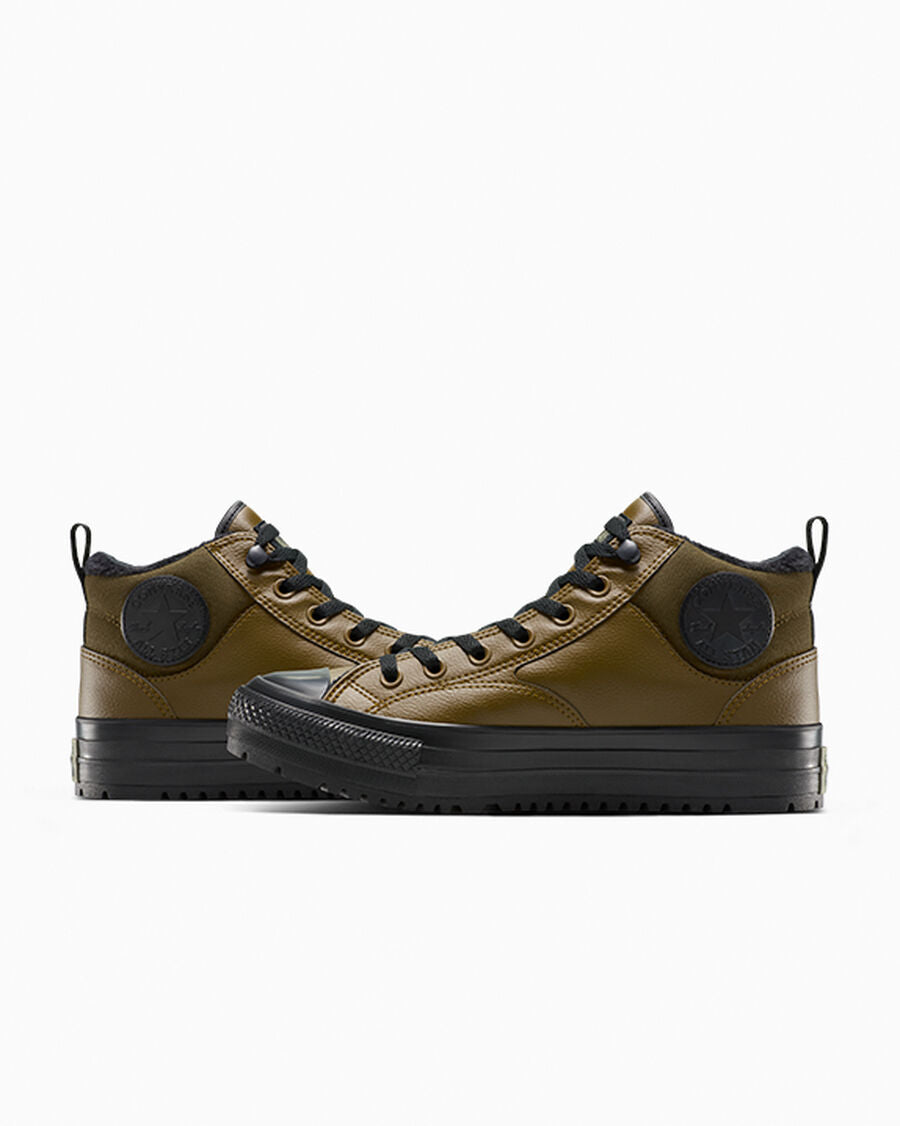 Water-Repellent Fleece-Lined Mid Boot - Surplus Olive/Black