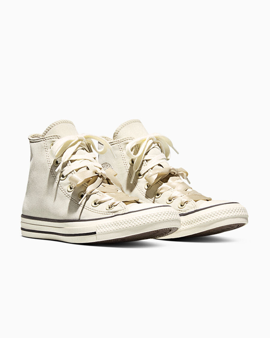 Women's Peached Canvas High Top Sneaker - Sage Smoke/Egret/Black
