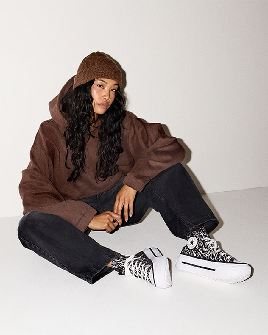 Canvas Platform High Top Sneaker - Leopard