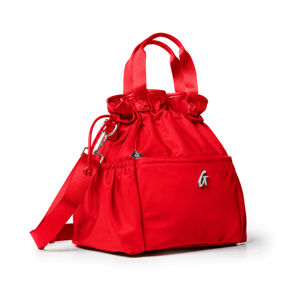 Insulated Nylon Lunch Bag - Red