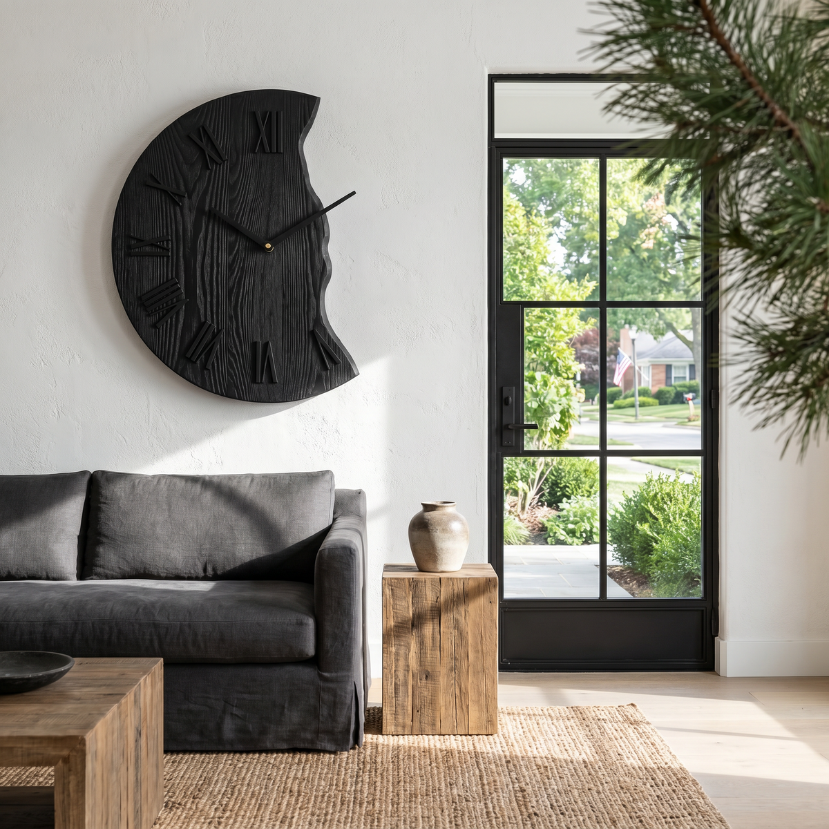 Organic Live Edge Clock for Home Decor - view 4