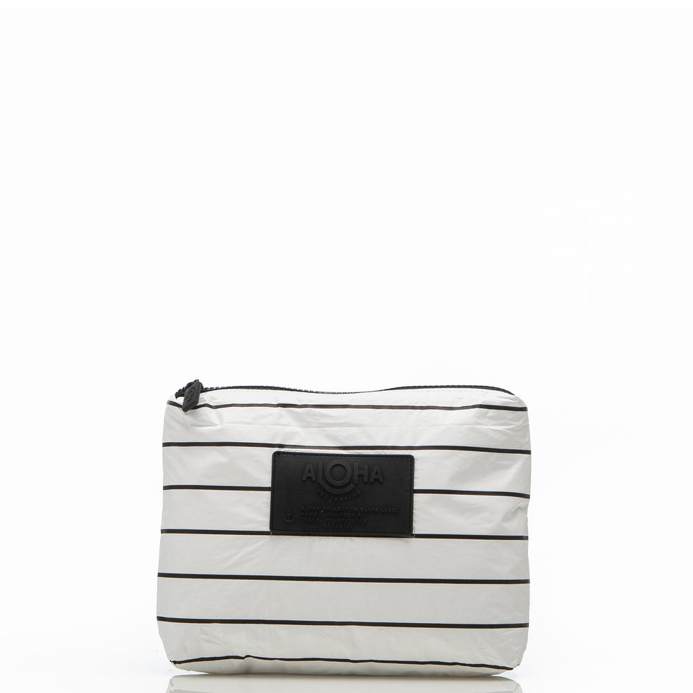 Small Nylon Pouch - Pinstripe