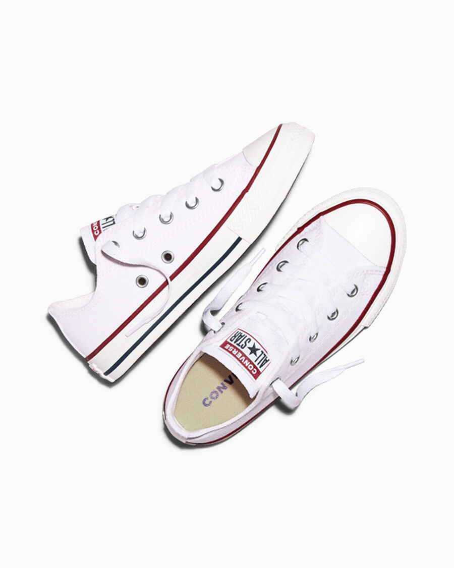 Kids Canvas Low-Top Sneaker - Multiple Colors - Optical White