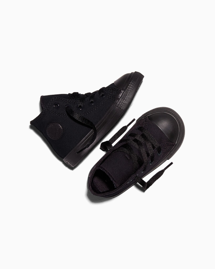 Toddler Canvas High-Top Sneaker - Multiple Colors - Black Monochrome