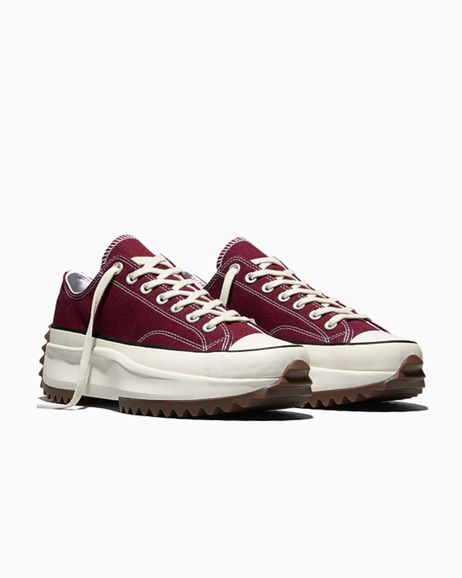 Canvas Platform Low Top Sneaker - Black - Dark Beetroot/White/Black