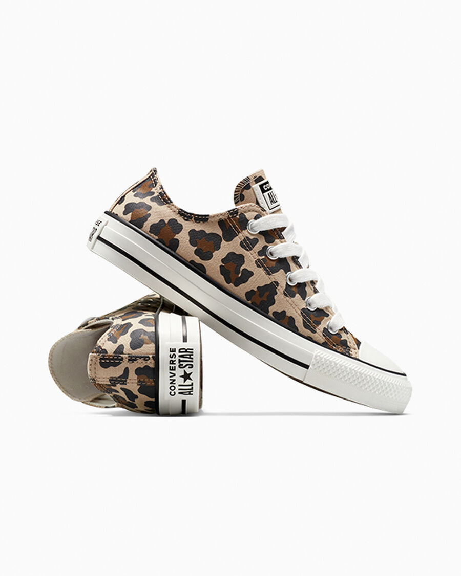 Canvas Low-Top Sneaker - Leopard Print