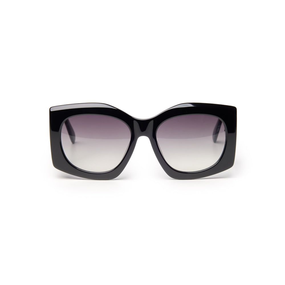 Oversized Butterfly Sunglasses - Black