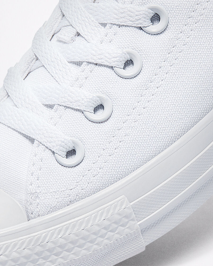 Canvas Low-Top Sneaker - Multiple Colors - White Monochrome