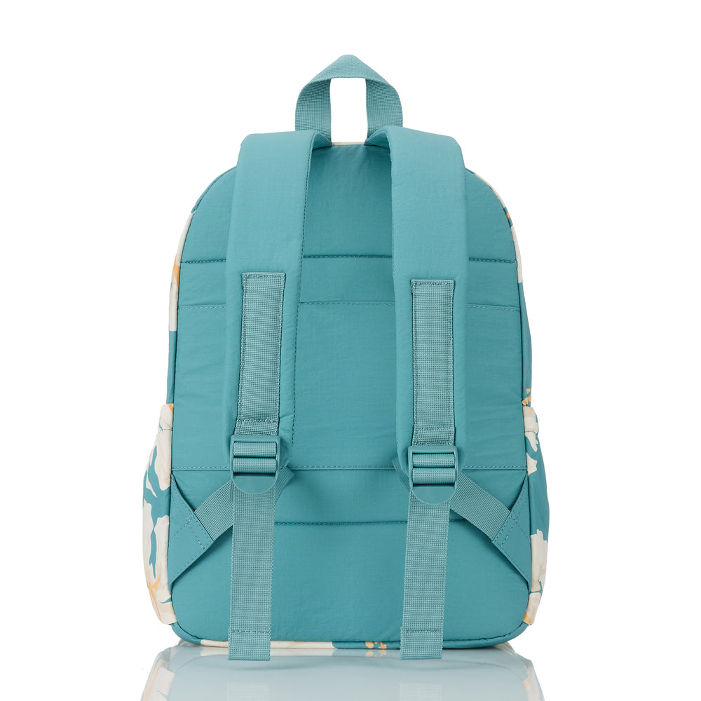 Water-Resistant Laptop Backpack - Floral Print