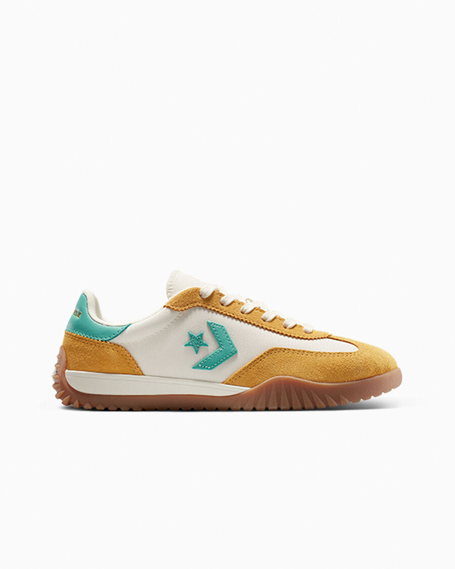 Unisex Nylon And Suede Low-Top Trainer - Sunny Angle Yellow/Egret/Archive Sea Green