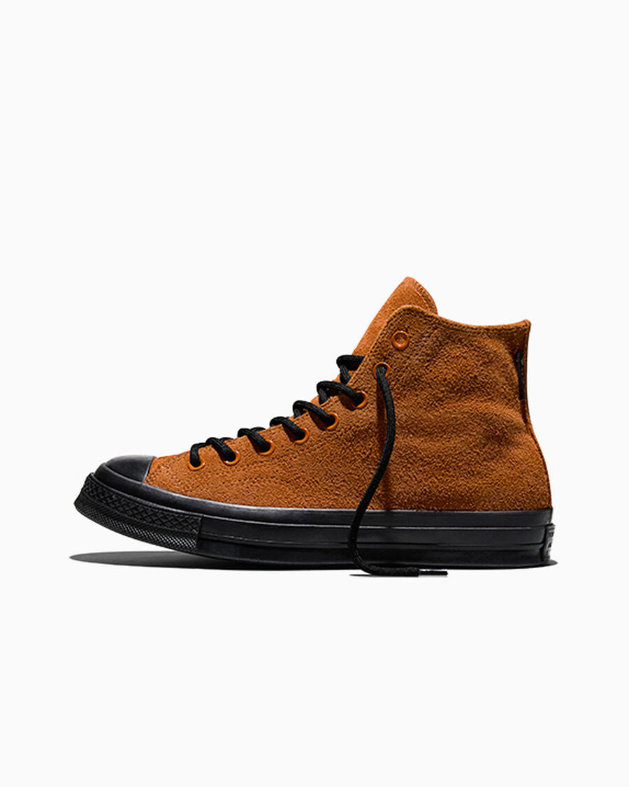 Water-Resistant Suede High Top Sneaker - Black - Rusted Bolt/Rusted Bolt/Black