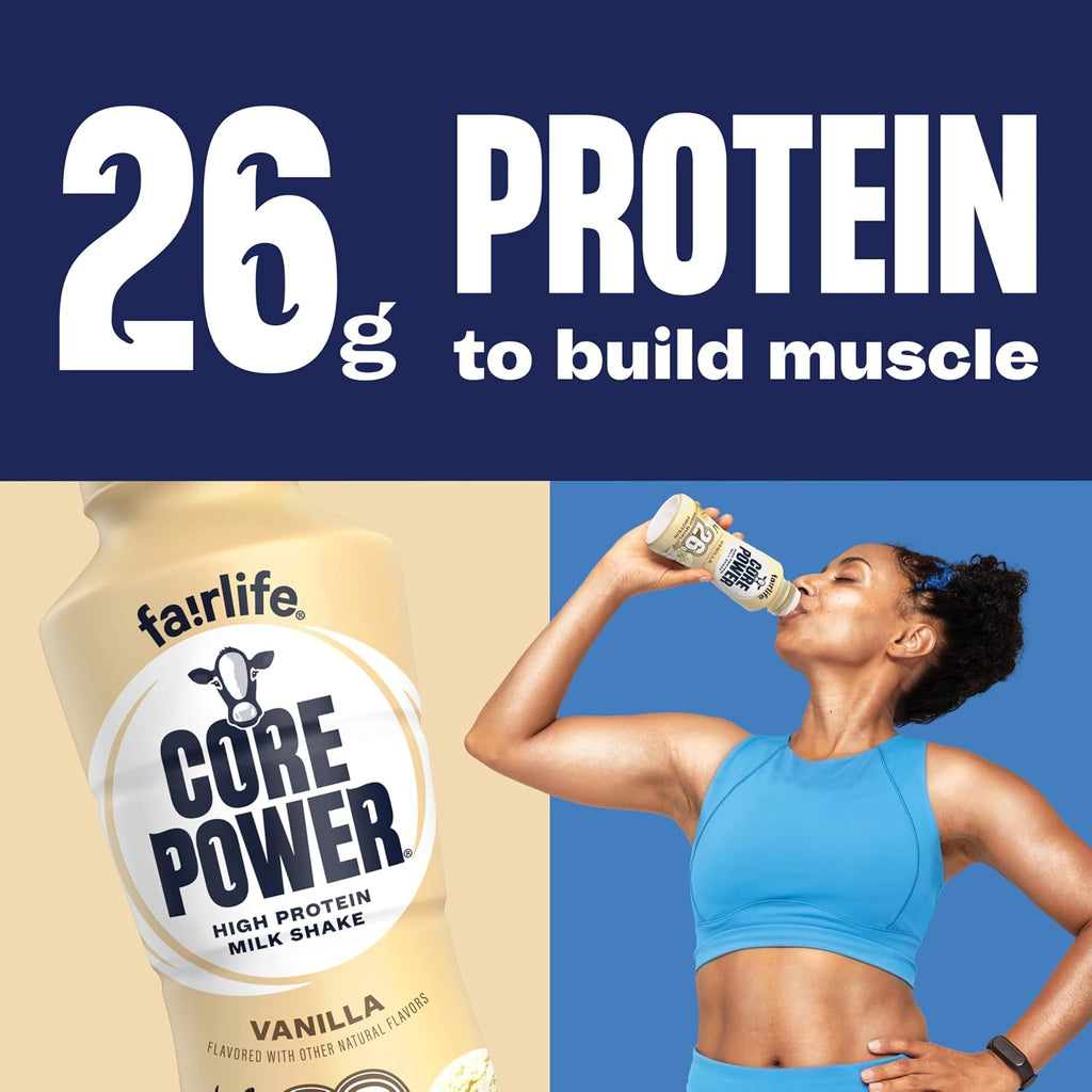 Vanilla Protein Milk Shake, 14 oz, 12 Pack
