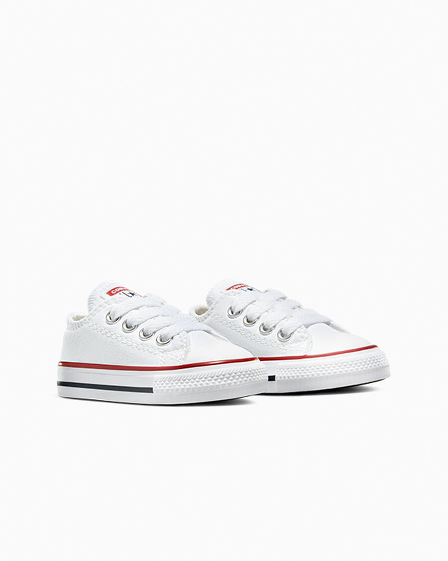 Canvas Low Top Sneaker - Black - Optical White