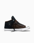 Colorblock Canvas Mid-Top Sneaker - Black/Fresh Brew/White