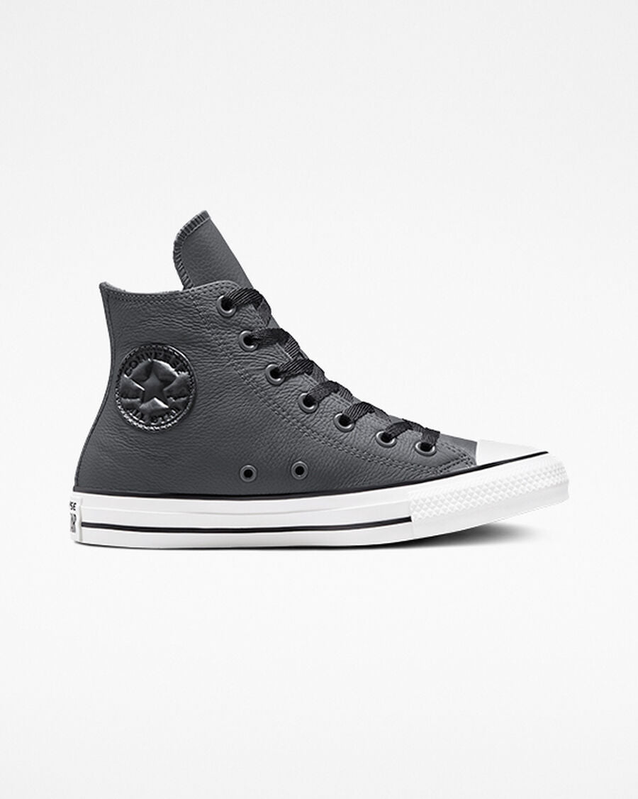 Faux-Fur Lined Leather High Top Sneaker