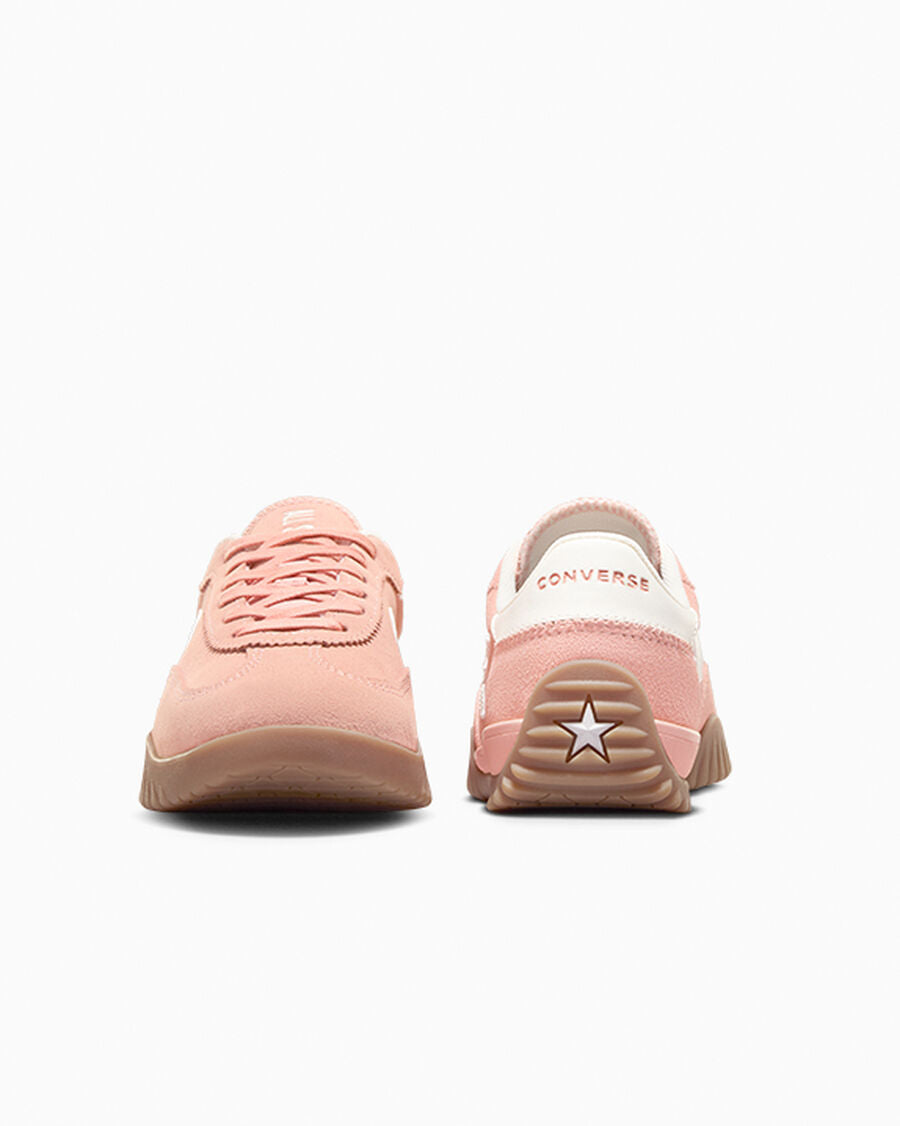 Nylon And Suede Low Top Sneaker - Flamingo Fade/Egret