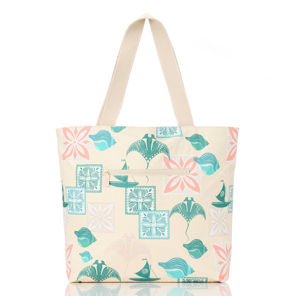 Large Splash-Resistant Tote - Island Print