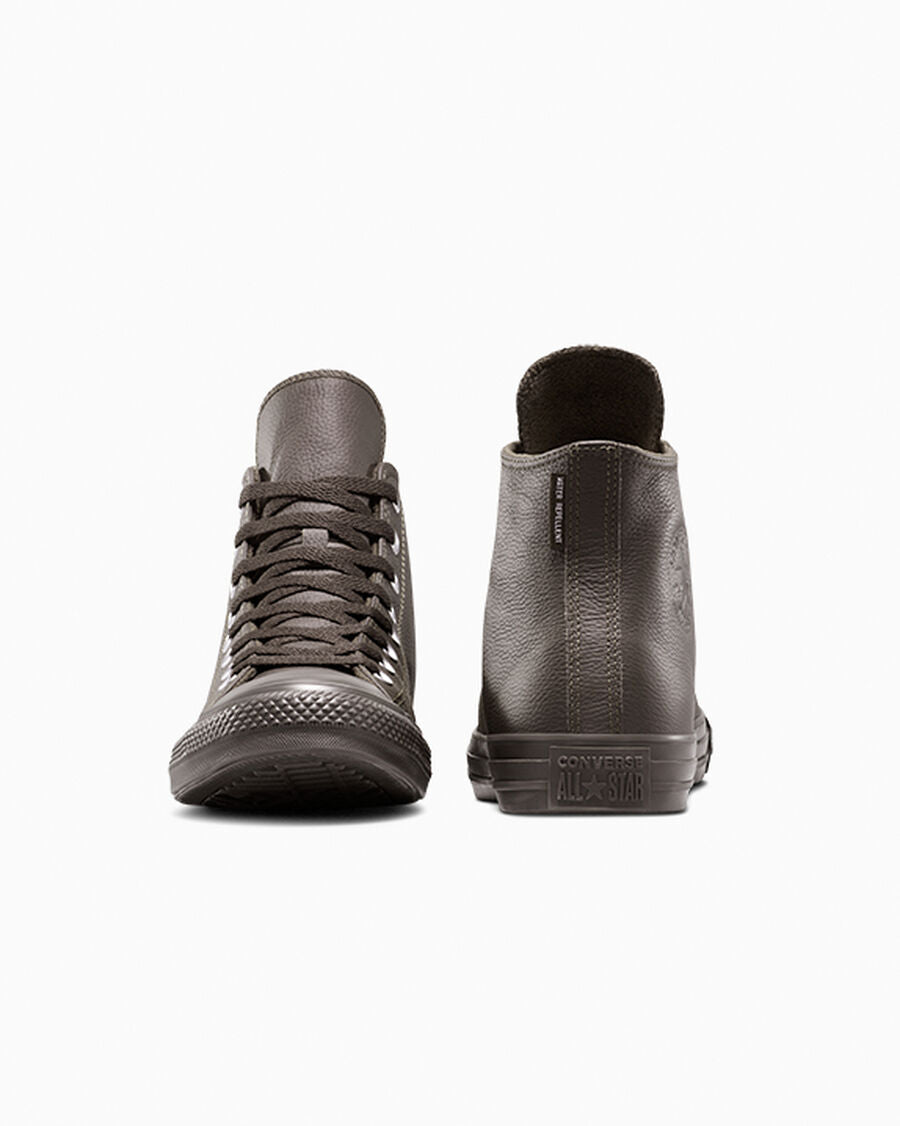 Water-Repellent Leather High Top Sneaker