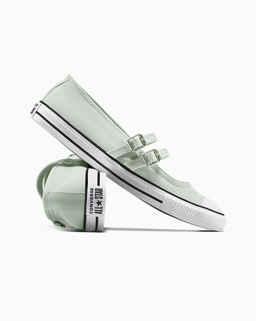 Canvas Mary Jane Low Top Shoe - White - Rainwashed Grey/White/Black