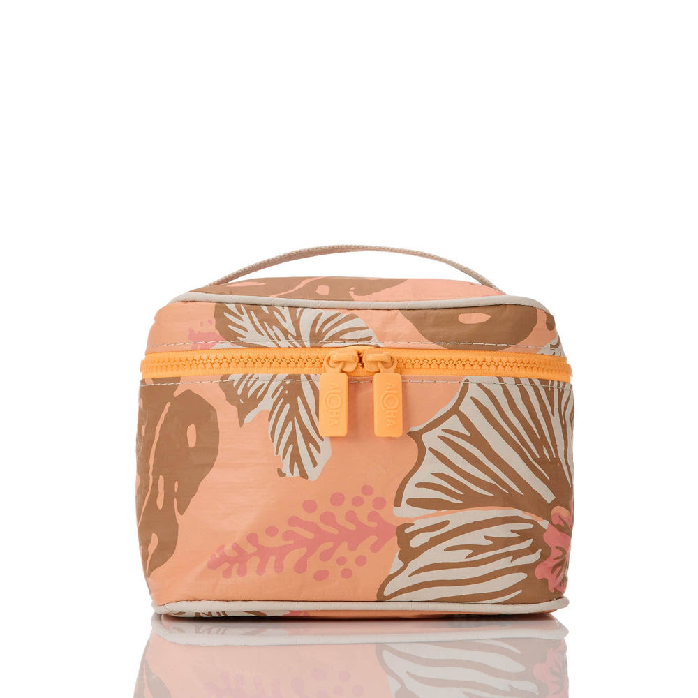 Handled Toiletry Kit - Tropical Block Print