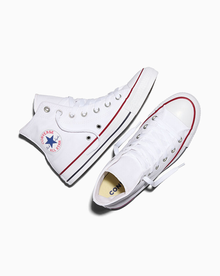 Canvas High-Top Sneaker - Multiple Colors - Optical White