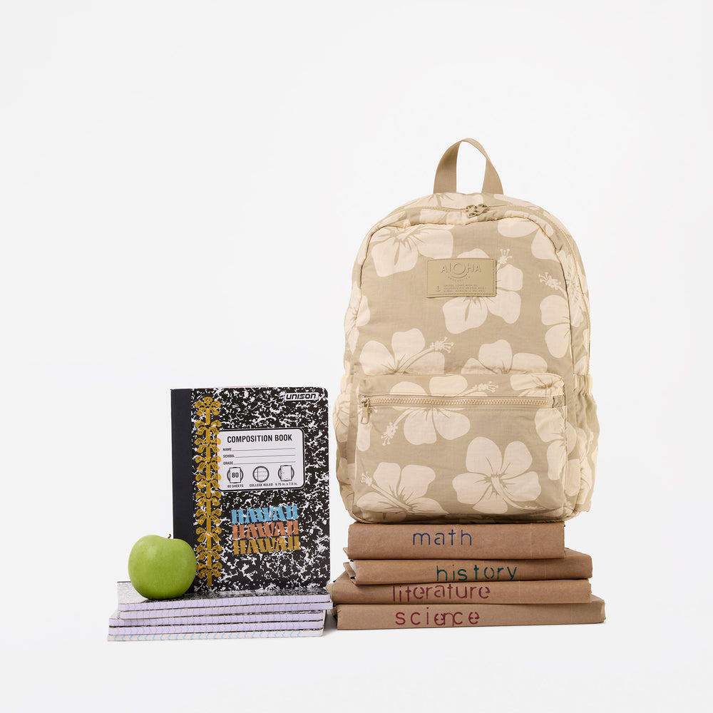 Ripstop Nylon Laptop Backpack - Floral