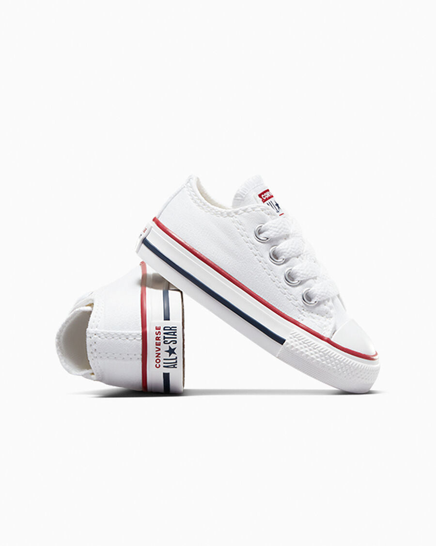 Canvas Low Top Sneaker - Black - Optical White