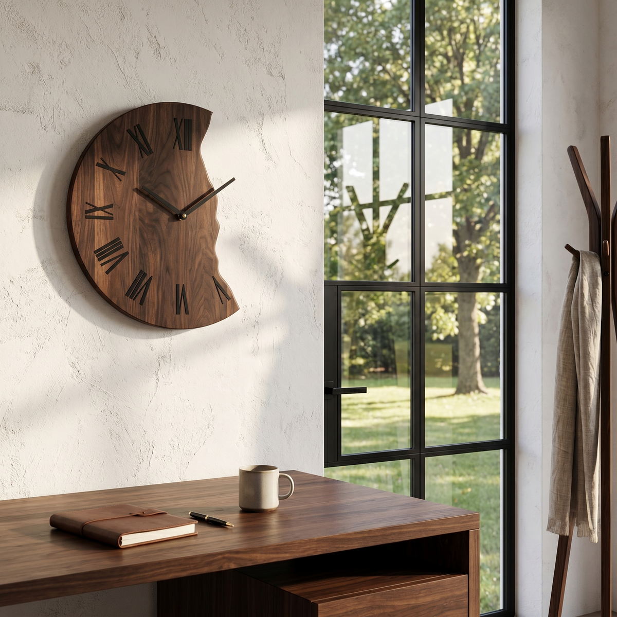 Organic Live Edge Clock for Home Decor - view 7