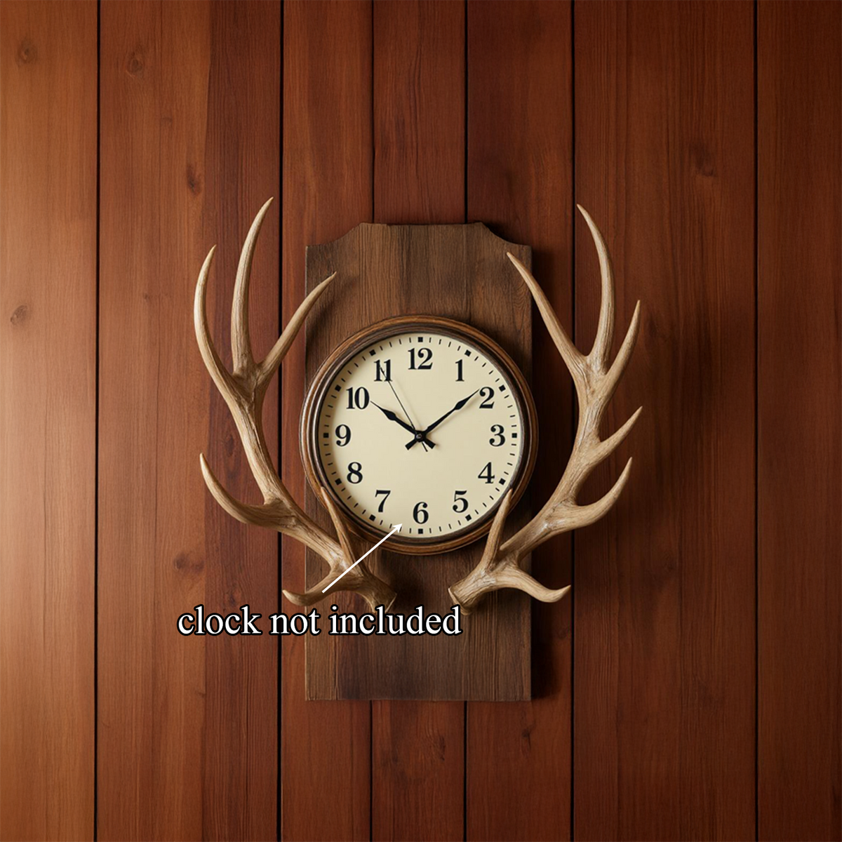 Rustic Tree Slice Wooden Wall Clock Kitchen or Entryway - view 4