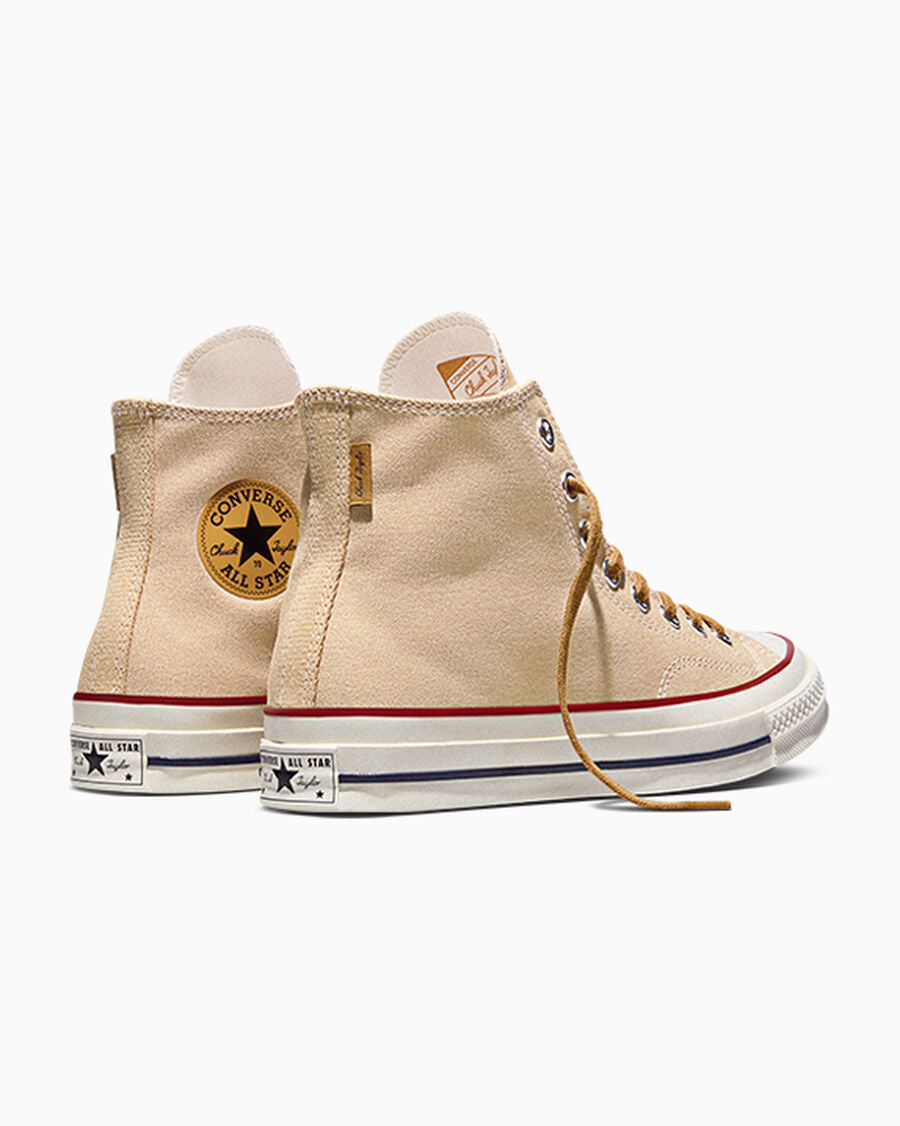 Unisex Colorblock Canvas High-Top Sneaker - Hay Day/Honey Stick/Egret