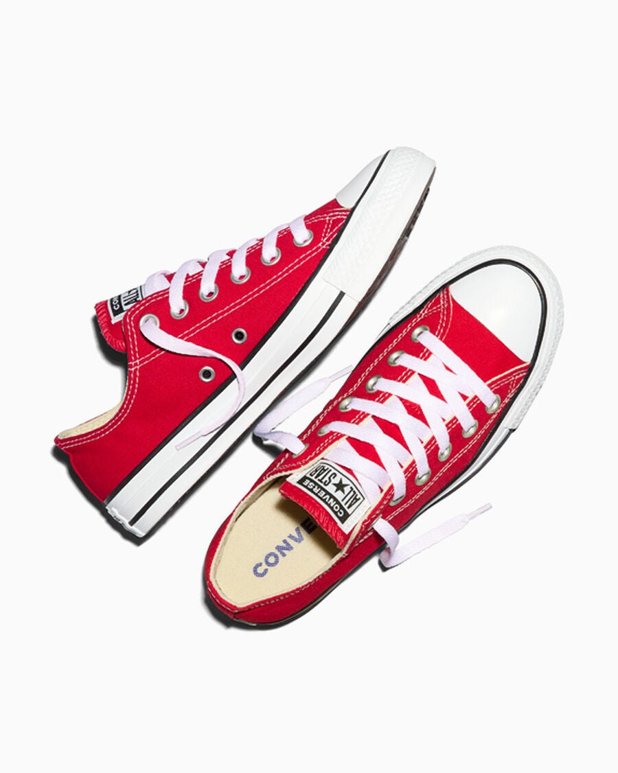 Canvas Low-Top Sneaker - Multiple Colors - Red